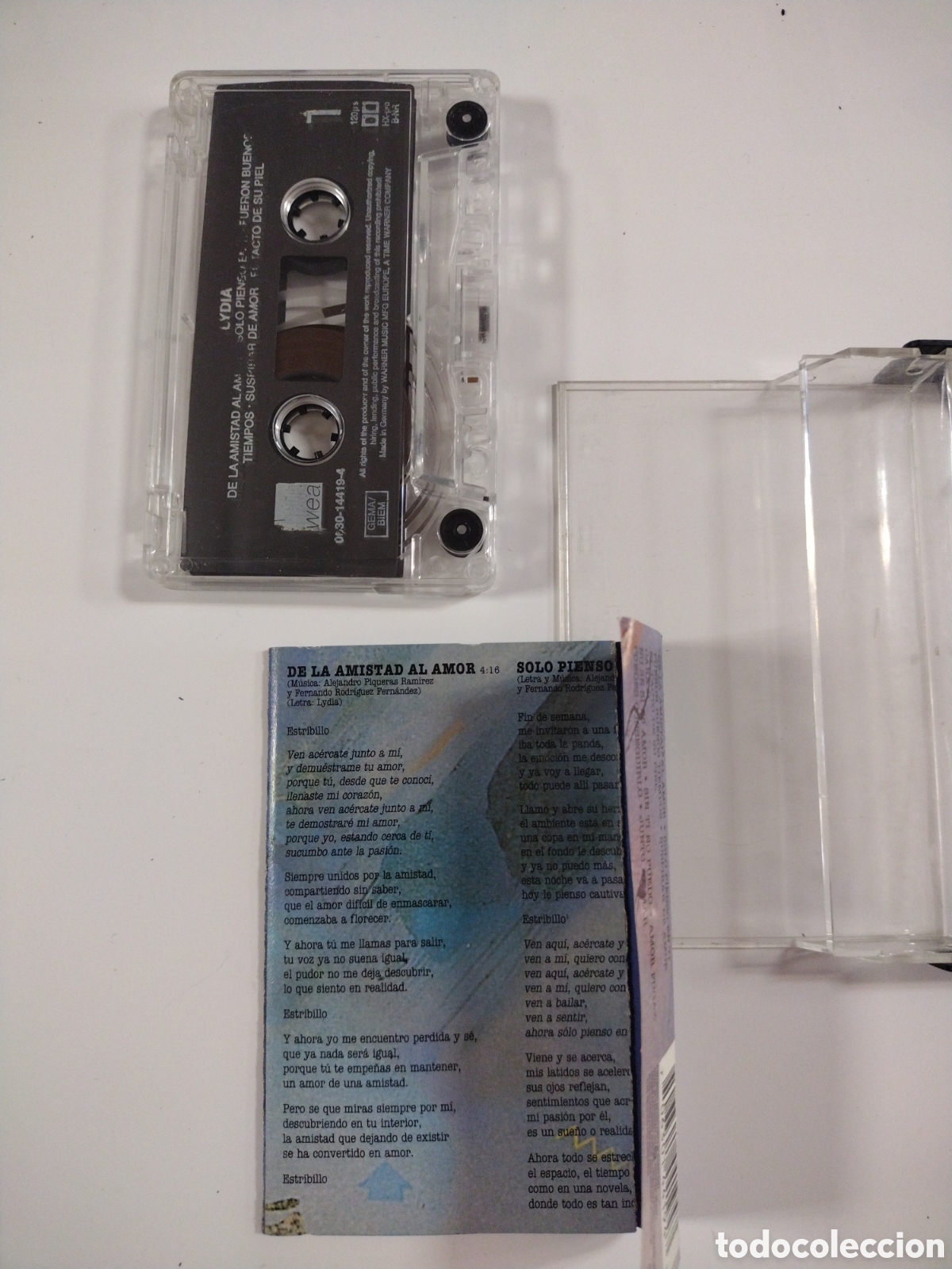 Casetes antiguos: LYDIA - De La Amistad Al Amor / Junto Al Mar. CASSETTE - Foto 3