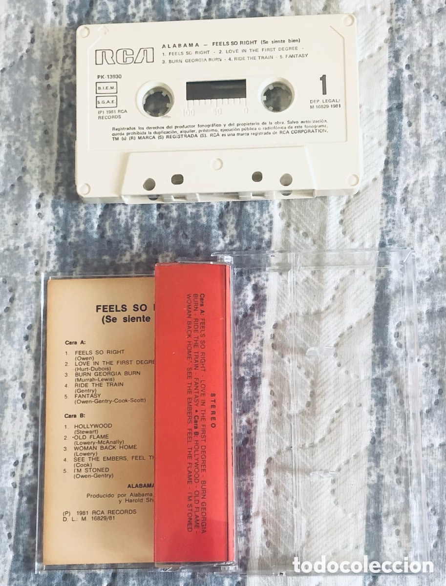 Casetes antiguos: Alabama: Feels So Right - Foto 2
