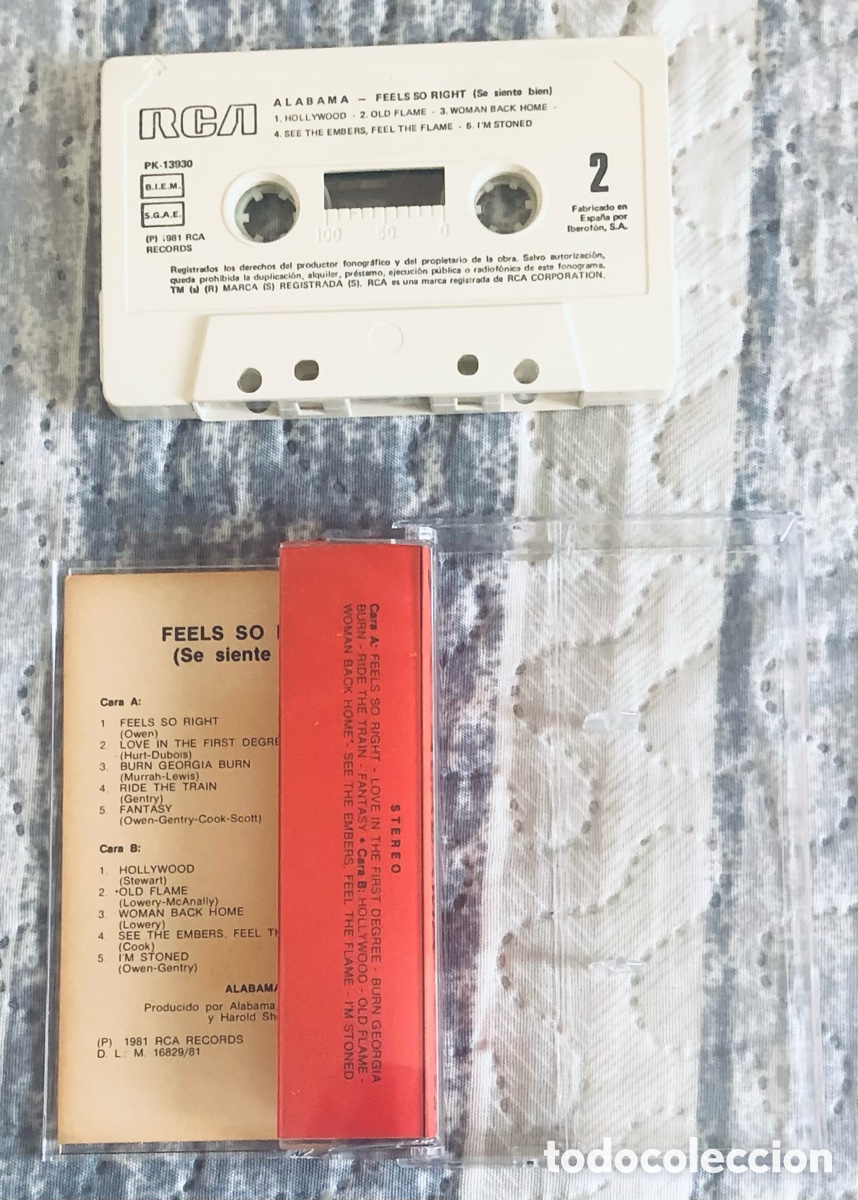 Casetes antiguos: Alabama: Feels So Right - Foto 3