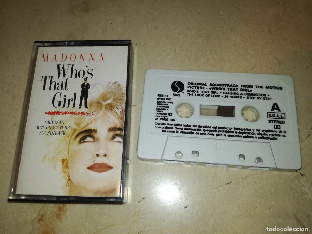 Casetes antiguos: MADONNA-WHO&acute;S THAT GIRL-ORIGINAL ESPA&Ntilde;OL 1987