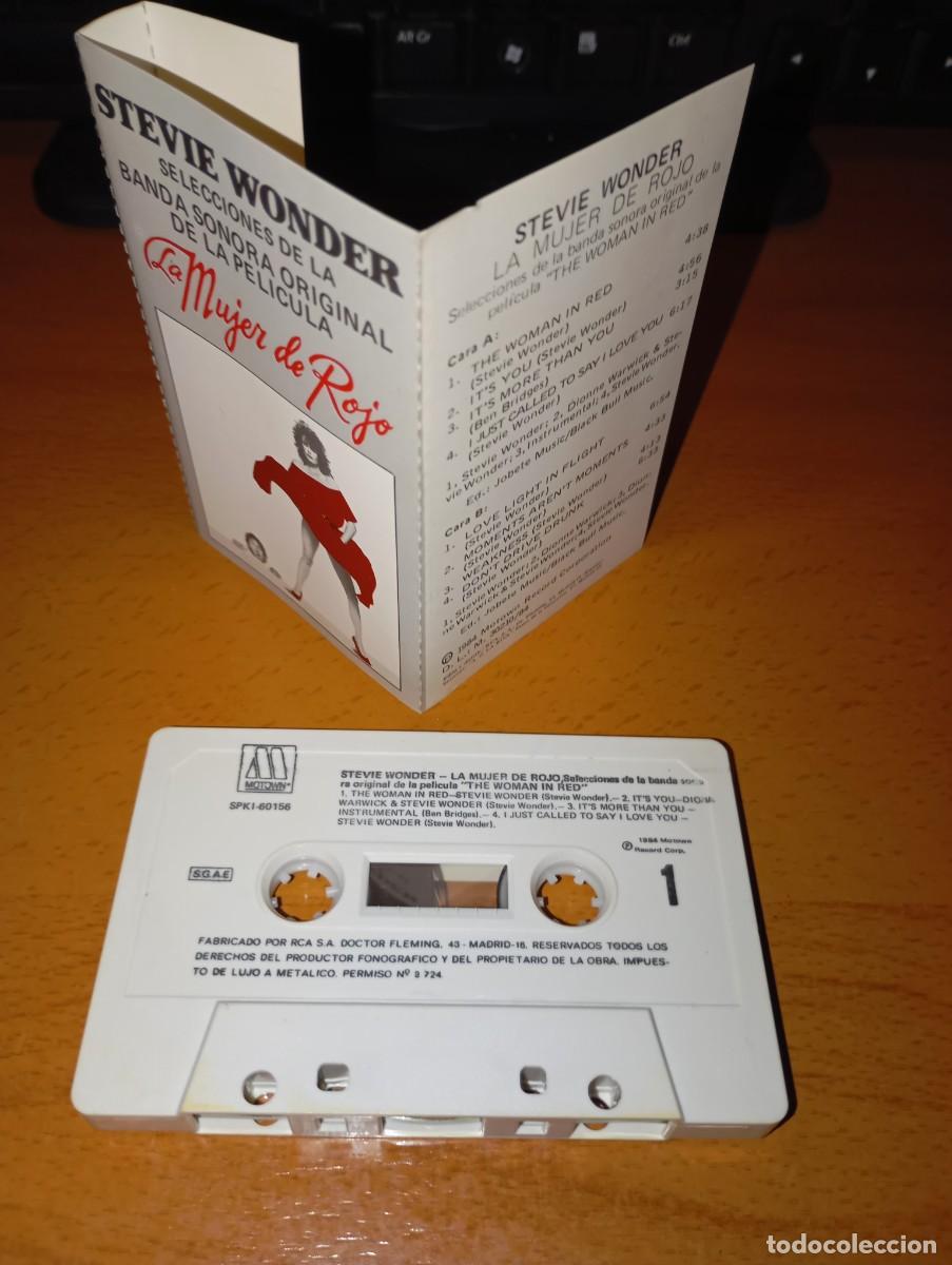 Casetes antiguos: STEVIE WONDER &rdquo; La mujer de rojo&rdquo; - Foto 3