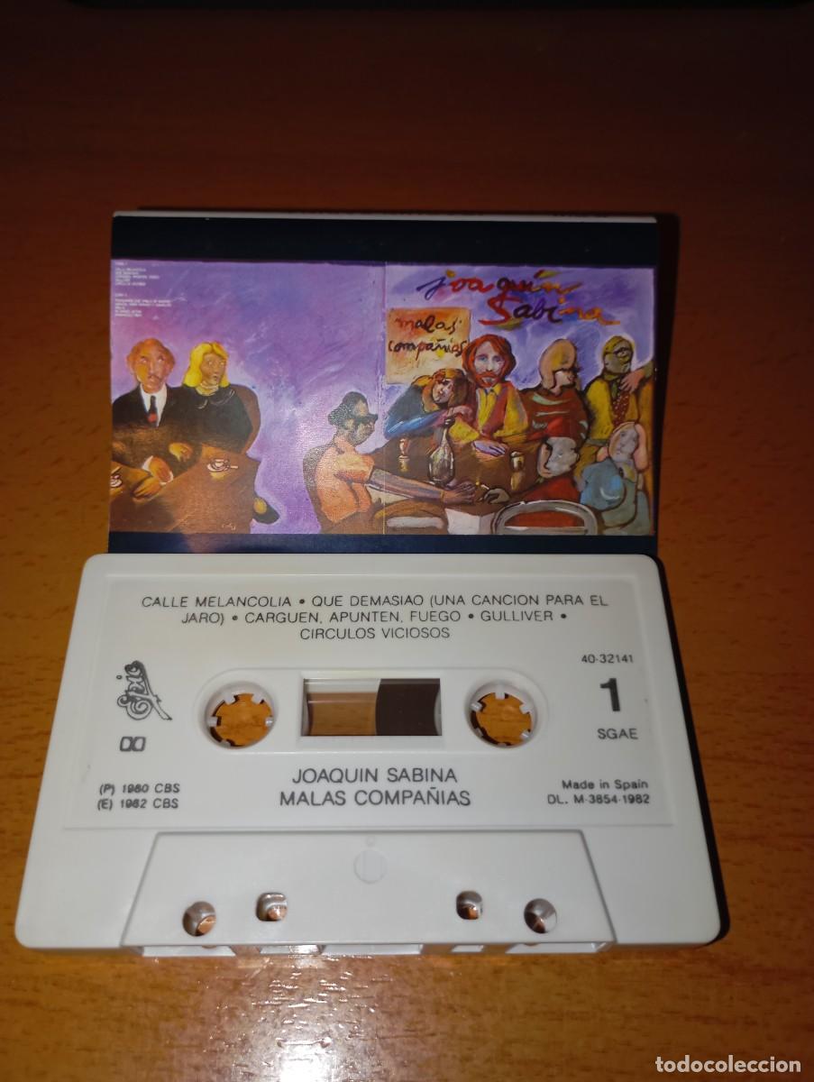 Casetes antiguos: JOAQUIN SABINA &rdquo;Malas compa&ntilde;ias&rdquo; - Foto 3