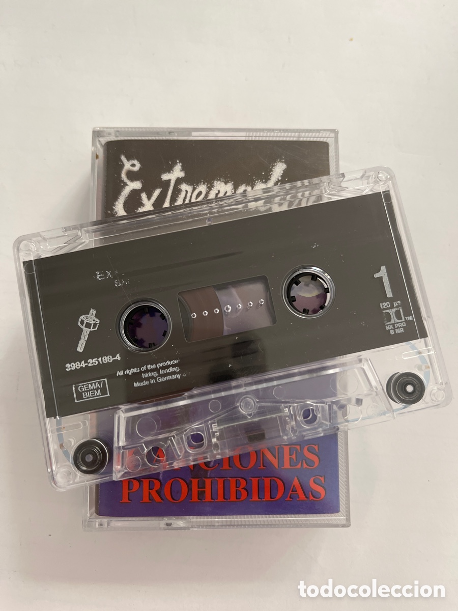 Casetes antiguos: EXTREMODURO - CANCIONES PROHIBIDAS - Foto 3