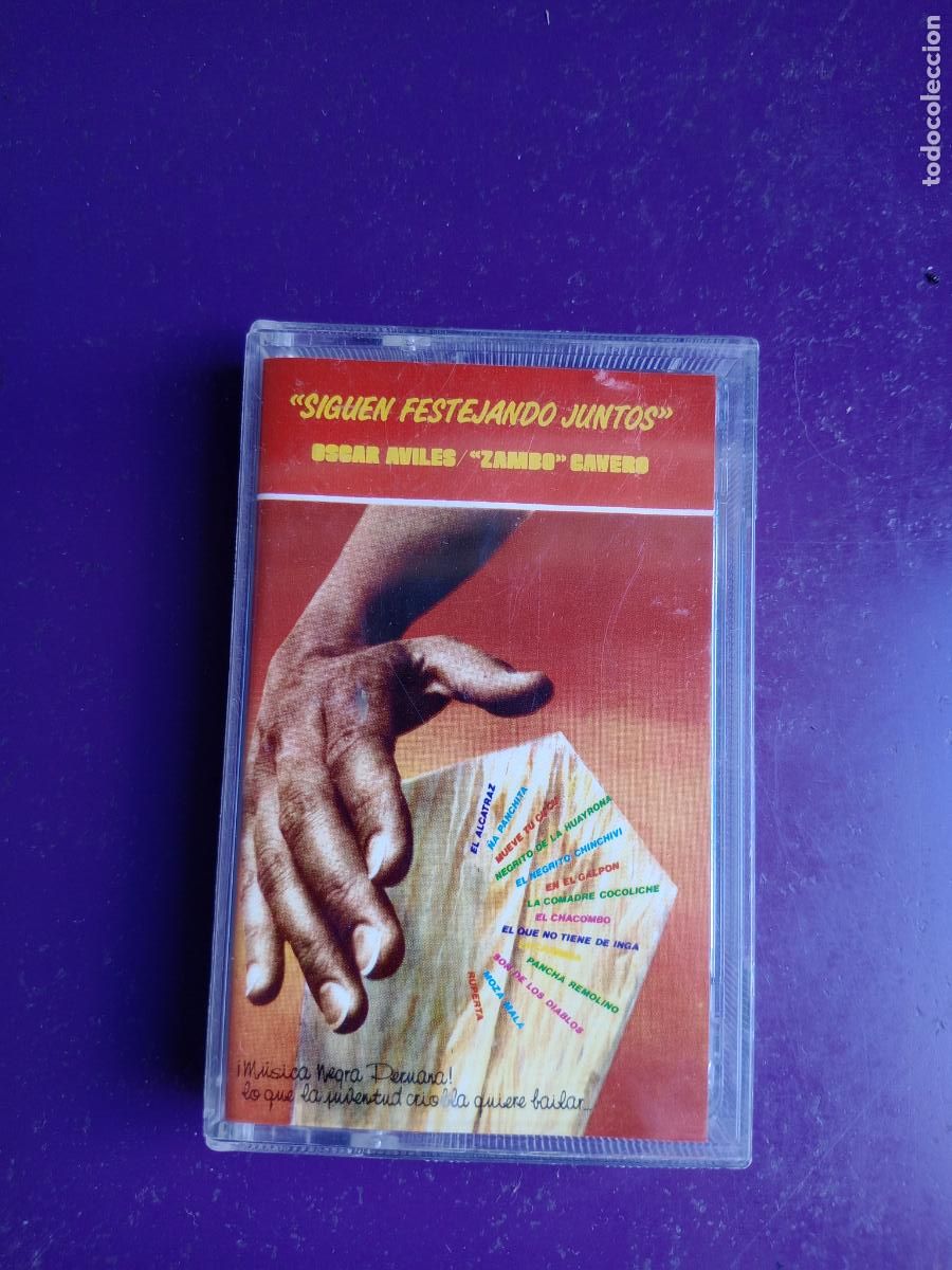 Cassettes Anciennes: Oscar Avil&eacute;s, Arturo &rdquo;Zambo&rdquo; Cavero &ndash; Siguen Festejando Juntos - CASETE LEMPSA 1994 PERU - CRIOLLA