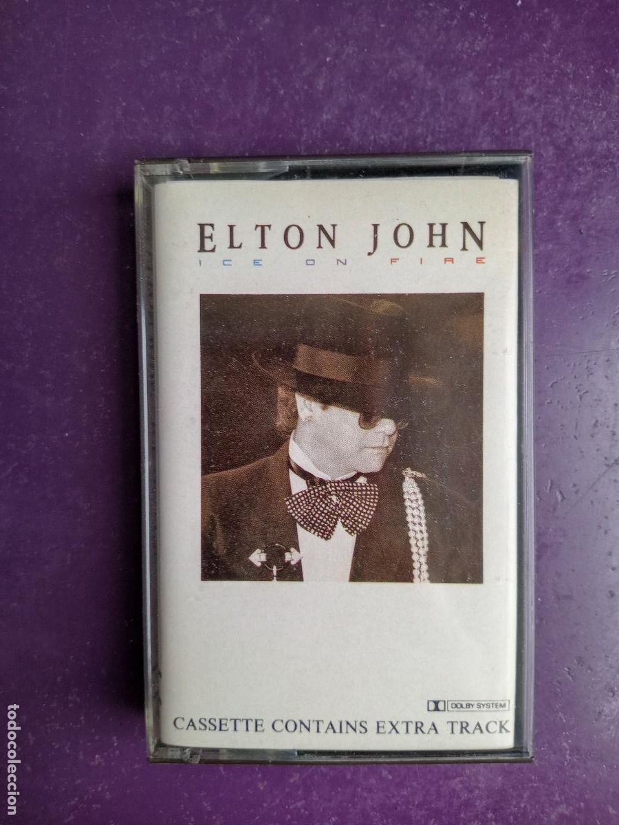 Casetes antiguos: ELTON JOHN - CASETE ROCKET RECORD 1985 - ICE ON FIRE - Foto 1