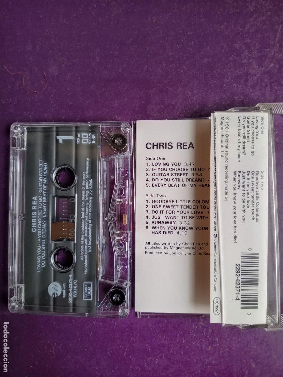 Casetes antiguos: Chris Rea &lrm;- CASETE EASTWEST - POP ROCK - Foto 2