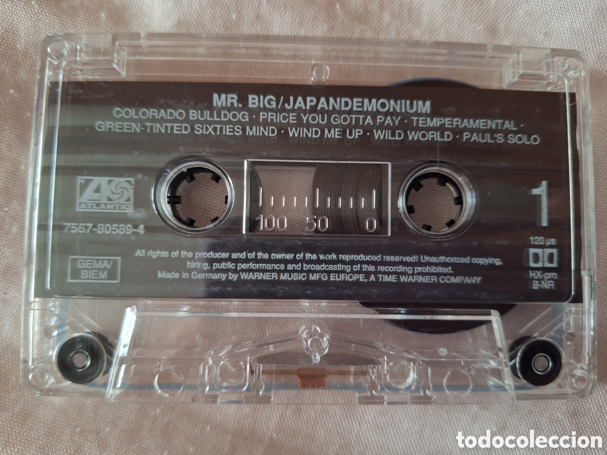 Casetes antiguos: Cinta cassette MR BIG Japandemonium - Foto 4