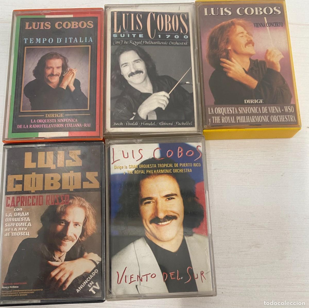 Casetes antiguos: 5 CINTAS CASSETTE LUIS COBOS - Foto 1
