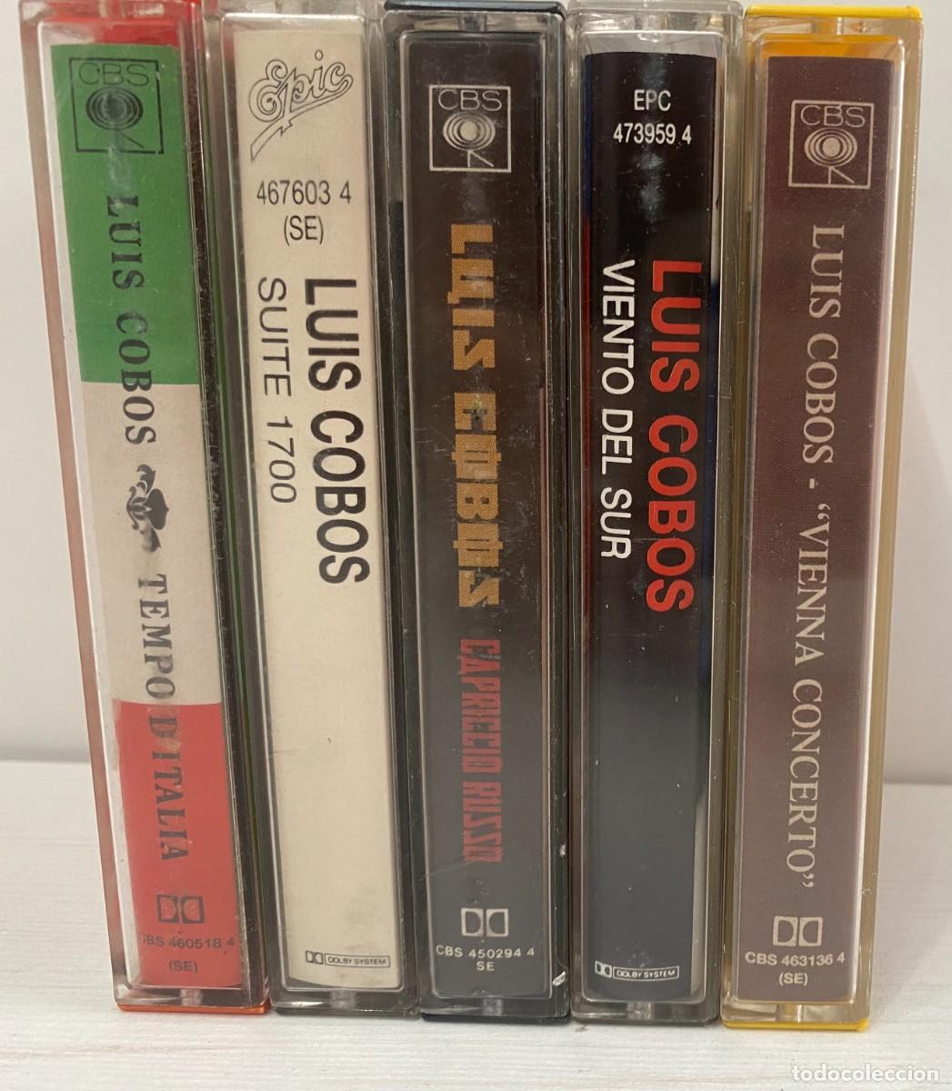 Casetes antiguos: 5 CINTAS CASSETTE LUIS COBOS - Foto 2