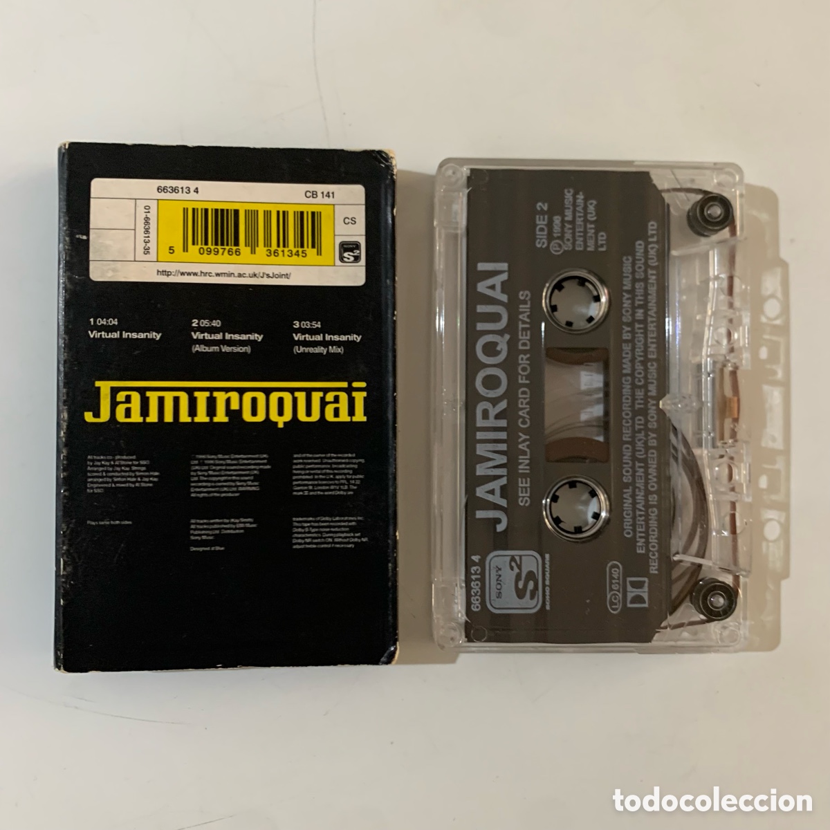 Casetes antiguos: Cinta cassette Jamiroquai - Virtual Insanity de 1996 - Foto 2