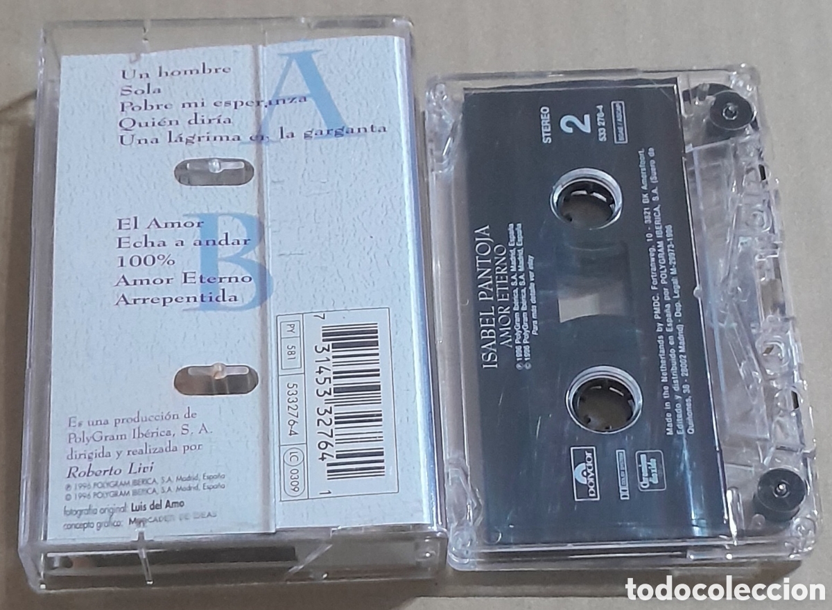 Casetes antiguos: ISABEL PANTOJA - AMOR ETERNO - Foto 2