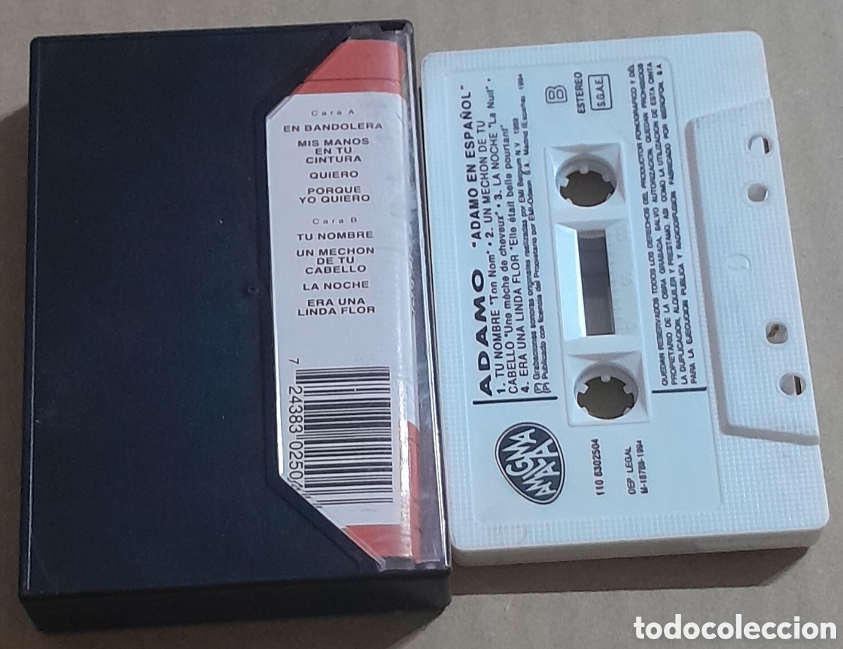 Casetes antiguos: ADAMO - EN ESPA&Ntilde;OL - AMALGAMA - Foto 2