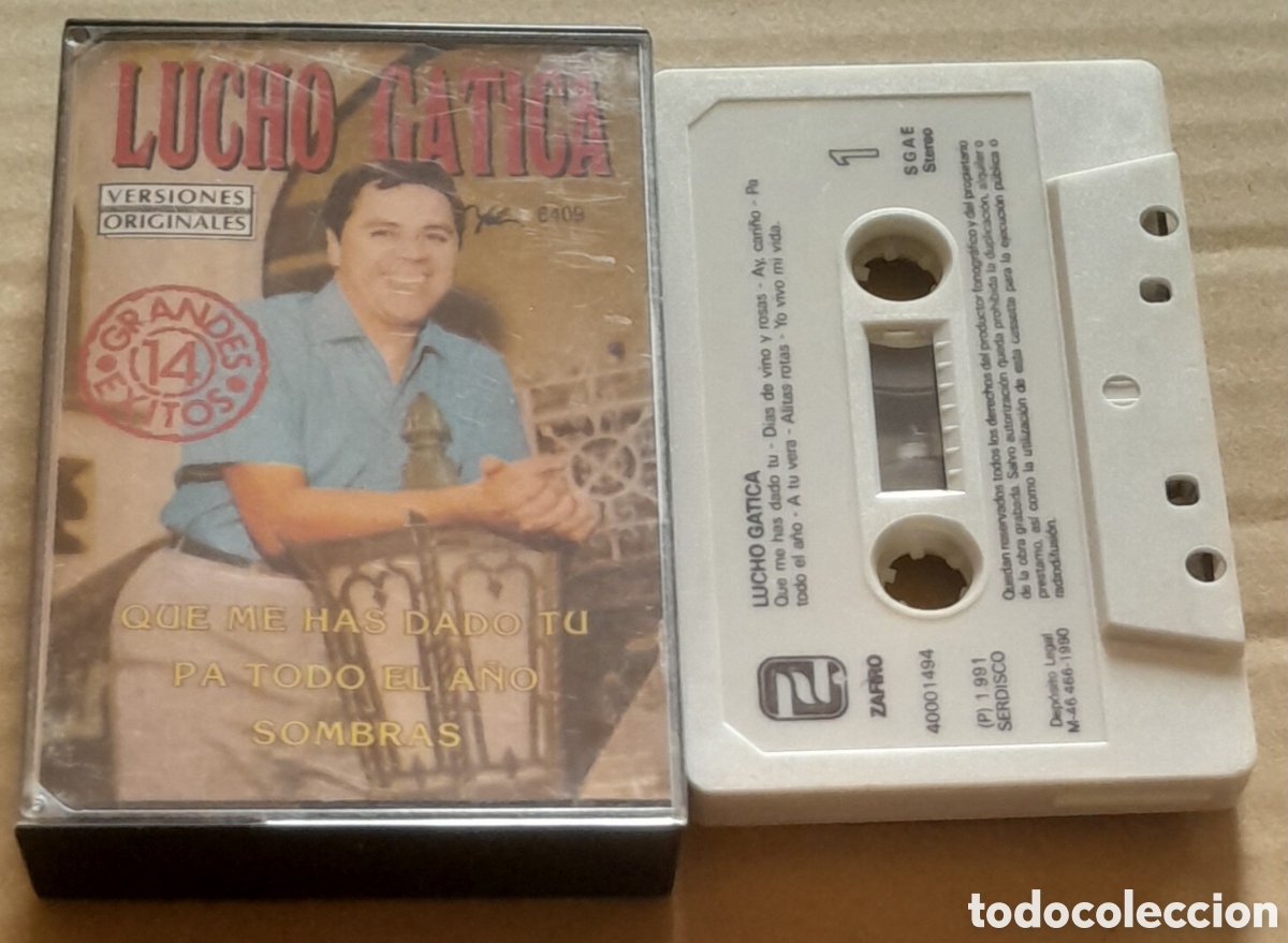 Casetes antiguos: LUCHO GATICA - 14 GRANDES EXITOS - Foto 1