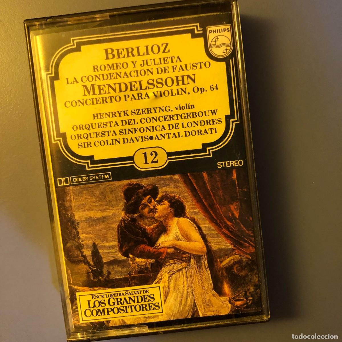 Cassettes Anciennes: ENCICLOPEDIA SALVAT DE LOS GRANDES COMPOSITORES 12 - BERLIOZ MENDELSSOHN | Cassette