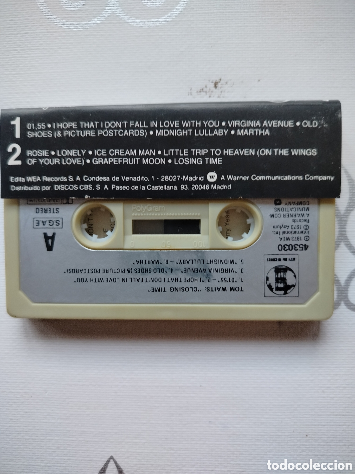 Casetes antiguos: Cassette Tom Waits.. - Foto 2