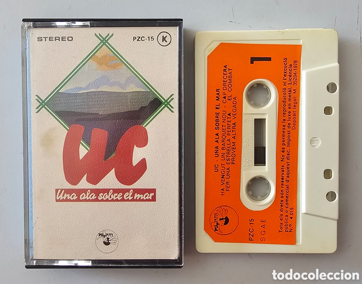 Cassette antiche: CASSETTE UC - Una ala sobre el mar (Espa&ntilde;a - Pu-Put - 1978) Can&ccedil;o Catal&aacute; Eivissa Folk Illes Balears