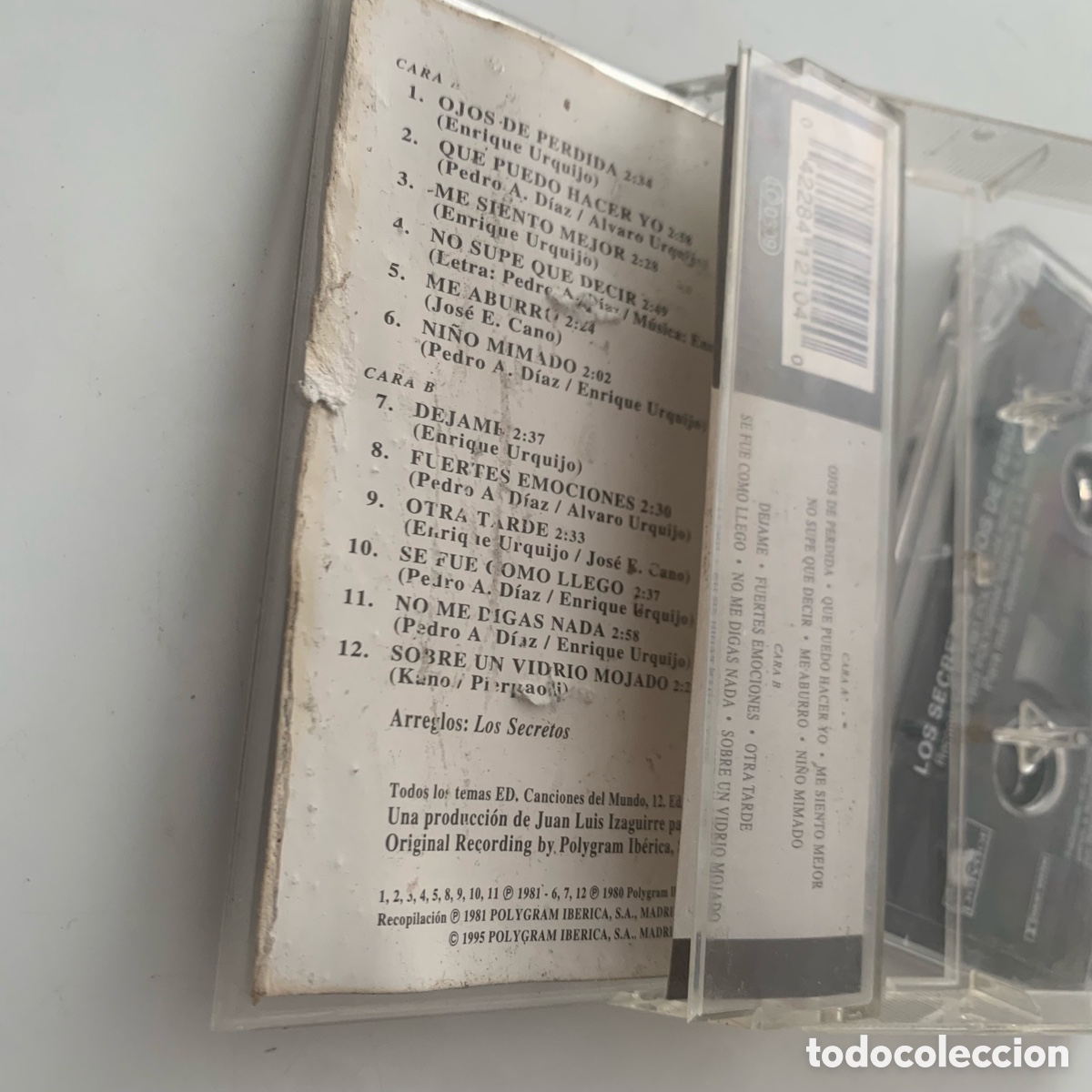 Casetes antiguos: cinta cassette Los Secretos Ojos De Perdida - Foto 3