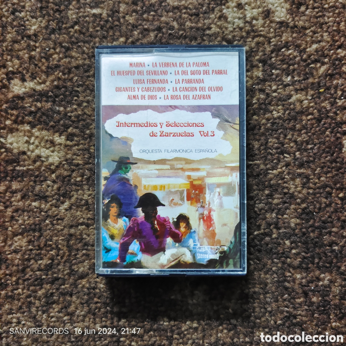 Old Cassettes: CASETE, INTERMEDIOS Y SELECCIONES DE ZARZUELAS VOL.3