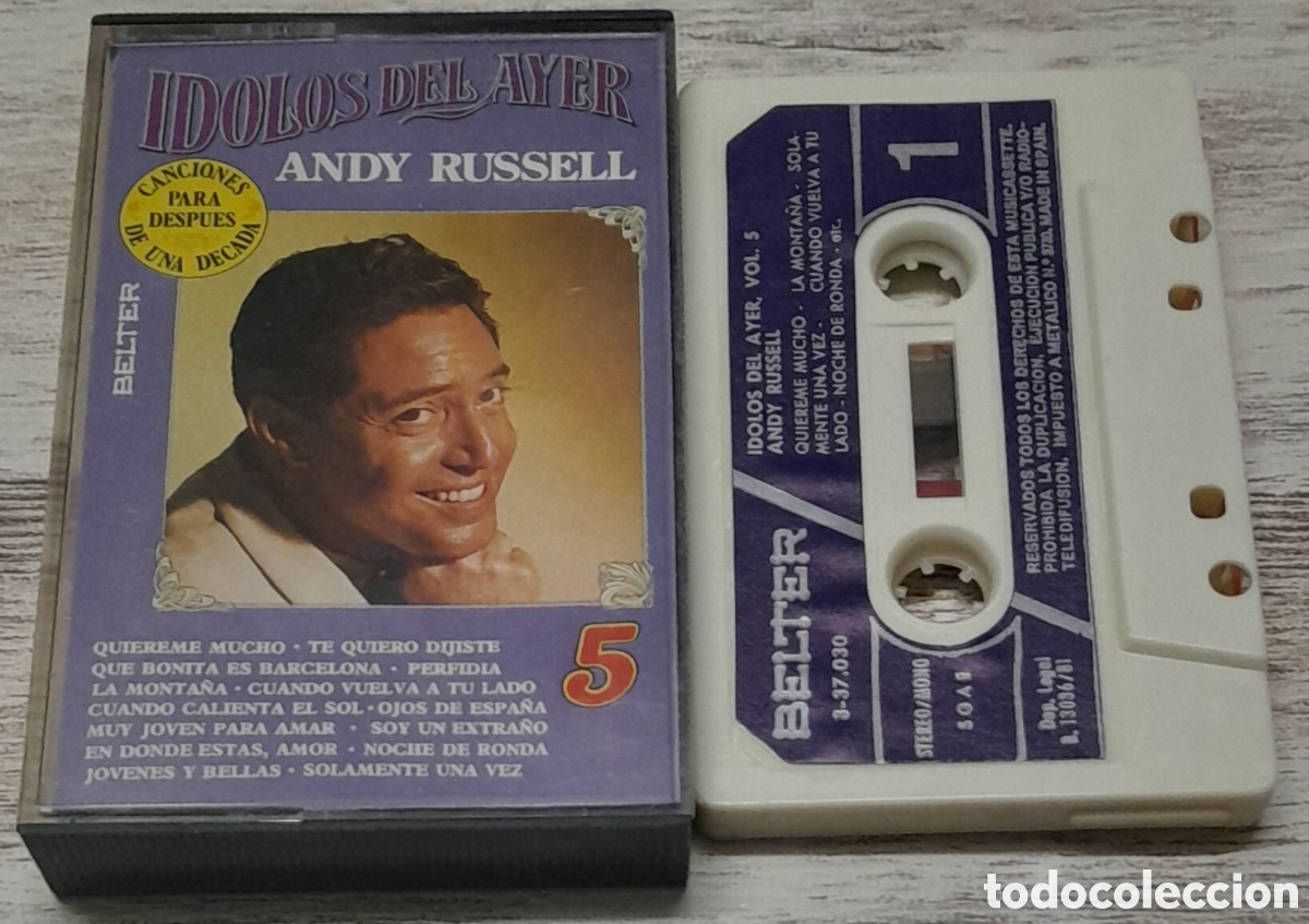 Casetes antiguos: ANDY RUSELL - IDOLOS DEL AYER VOL.5 - Foto 1