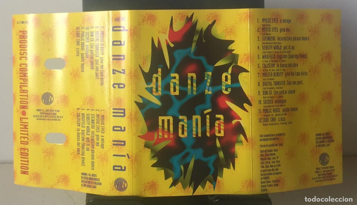 Casetes antiguos: Danze Man&iacute;a - Prodisc Compilation - Cassette - Foto 3