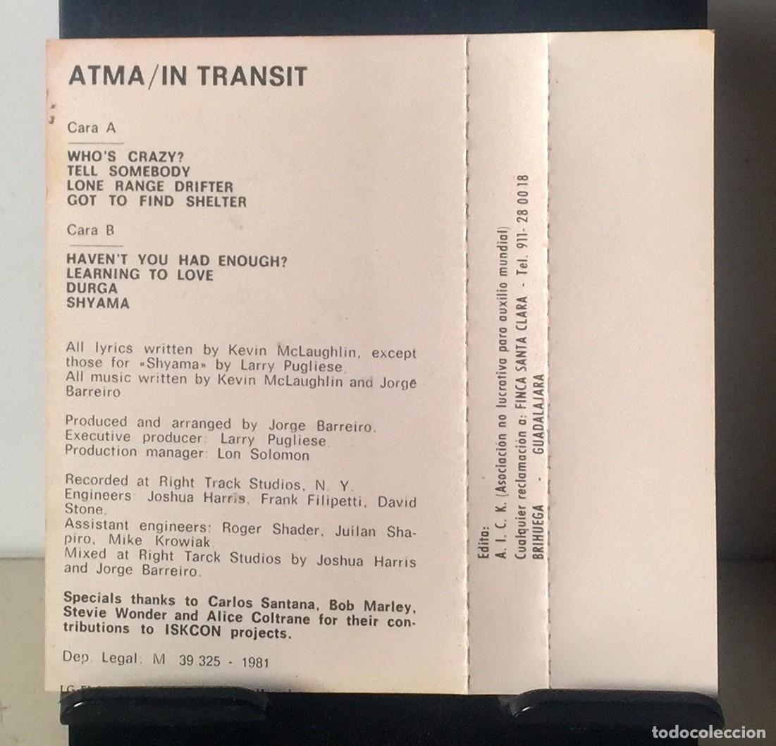 Casetes antiguos: Atma - In Transit - Cassette - Foto 4