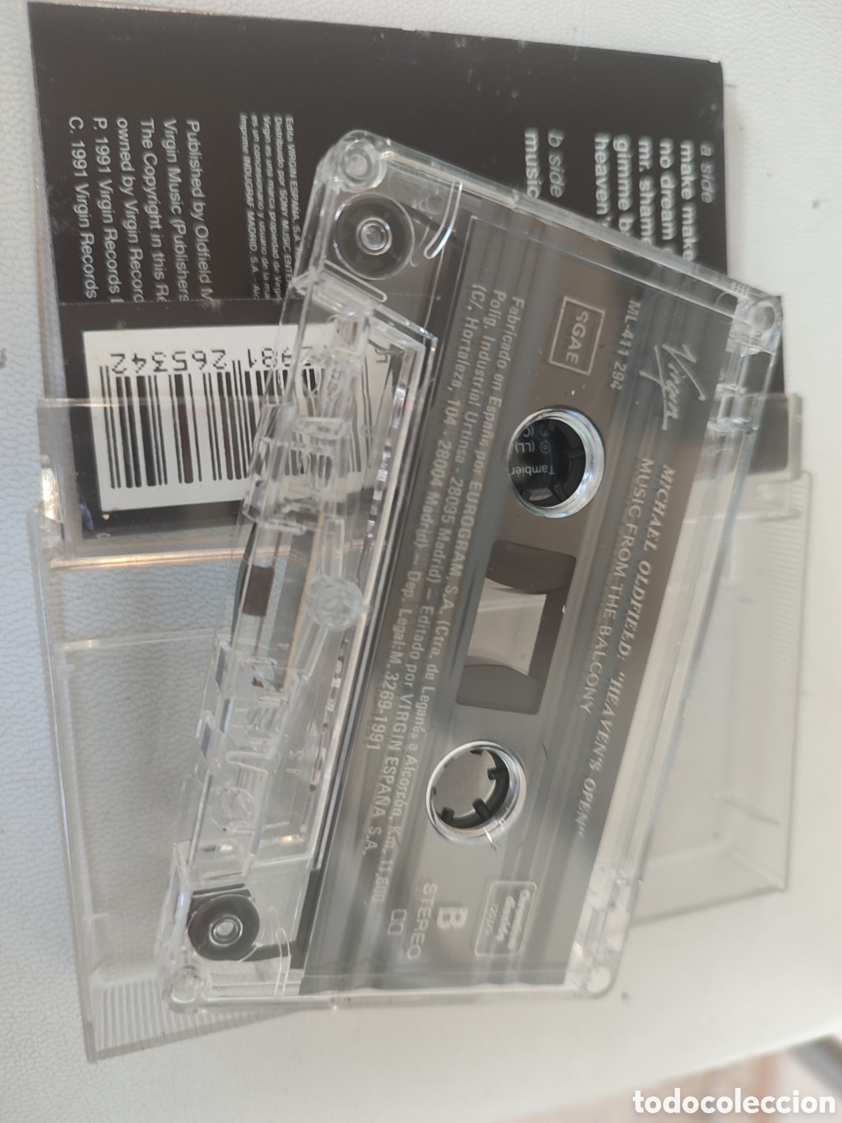 Casetes antiguos: Cinta de cassette de Mike Oldfield &rdquo; Heavens Open &rdquo; ,como nueva - Foto 3
