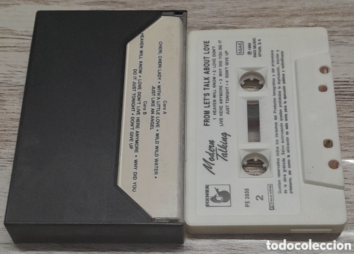 Casetes antiguos: MODERN TALKING - FROM LETS TALK ABOUT LOVE - Foto 2