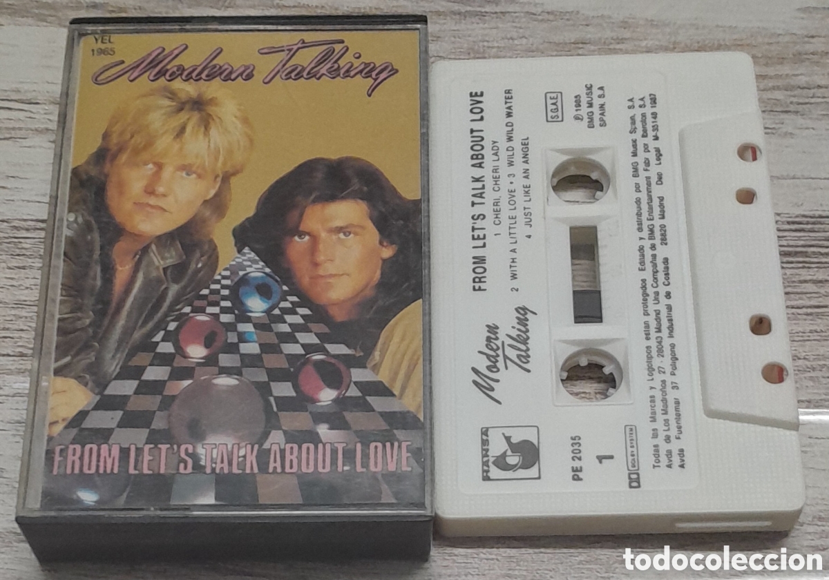 Casetes antiguos: MODERN TALKING - FROM LETS TALK ABOUT LOVE - Foto 1