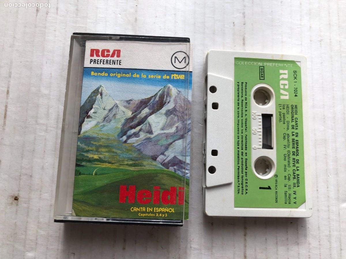 Casetes antiguos: HEIDI CANTA EN ESPA&Ntilde;OL BANDA SONORA ORIGINAL DE RTVE - CINTA CASETE CASSETTE KREATEN