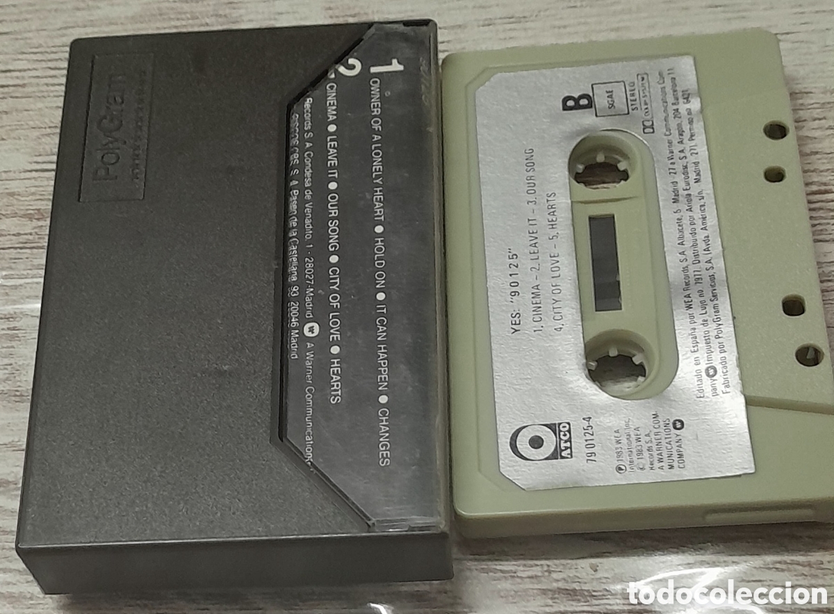 Casetes antiguos: YES - 90125 - DISCOS CBS - Foto 2