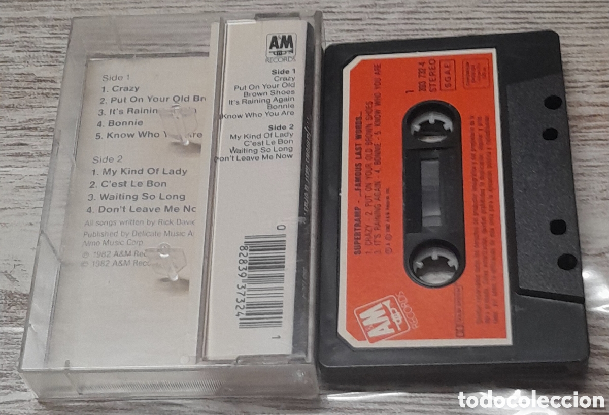 Casetes antiguos: SUPERTRAMP - ... FAMOUS LAST WORDS ... - Foto 2