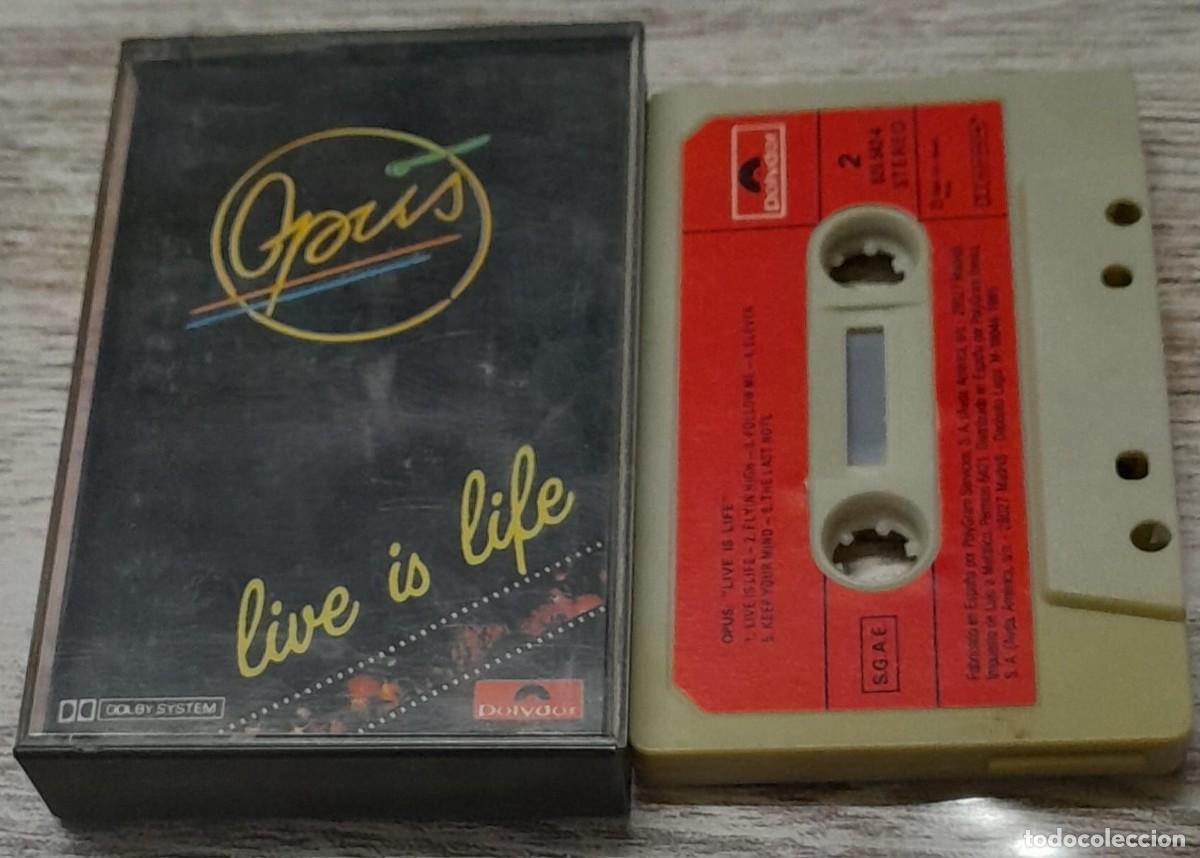 Casetes antiguos: OPUS - LIVE IS LIFE - POLYDOR - Foto 1