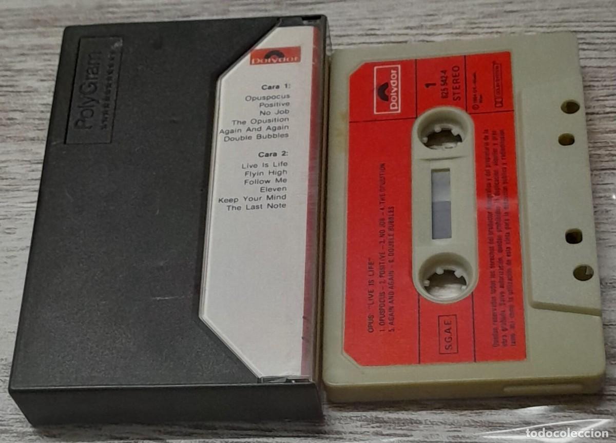 Casetes antiguos: OPUS - LIVE IS LIFE - POLYDOR - Foto 2