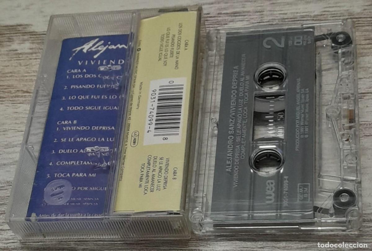 Casetes antiguos: ALEJANDRO SANZ - VIVIENDO DEPRISA - Foto 2