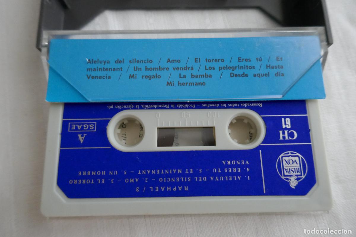 Casetes antiguos: Raphael cassette Raphael 3 Hispavox 1970 - Foto 4