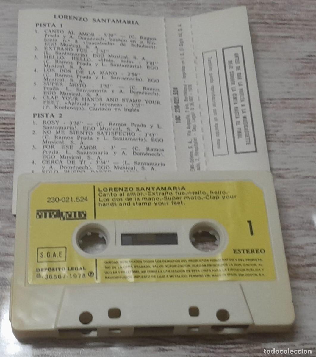 Casetes antiguos: LORENZO SANTAMARIA - AMALGAMA - Foto 2