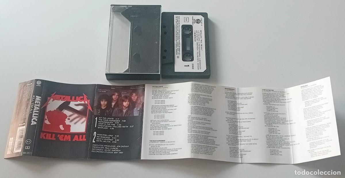 Casetes antiguos: CASSETTE METALLICA - KILL&acute;EM ALL - Foto 3