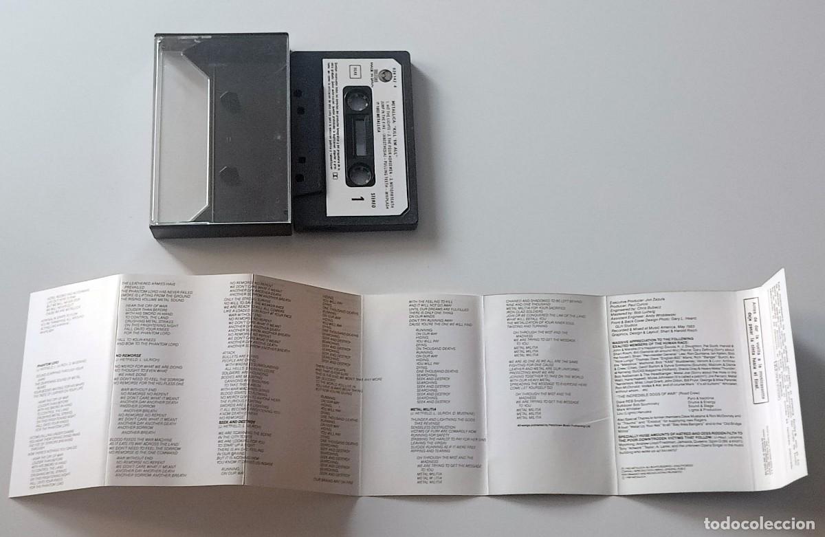 Casetes antiguos: CASSETTE METALLICA - KILL&acute;EM ALL - Foto 4