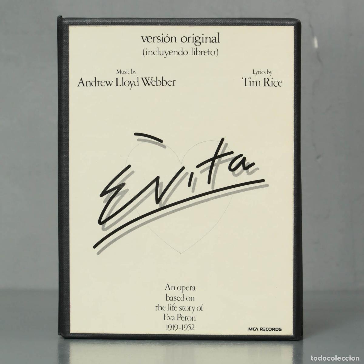 Casetes antiguos: CASSETTE. Andrew Lloyd Webber And Tim Rice &ndash; Evita - Foto 1
