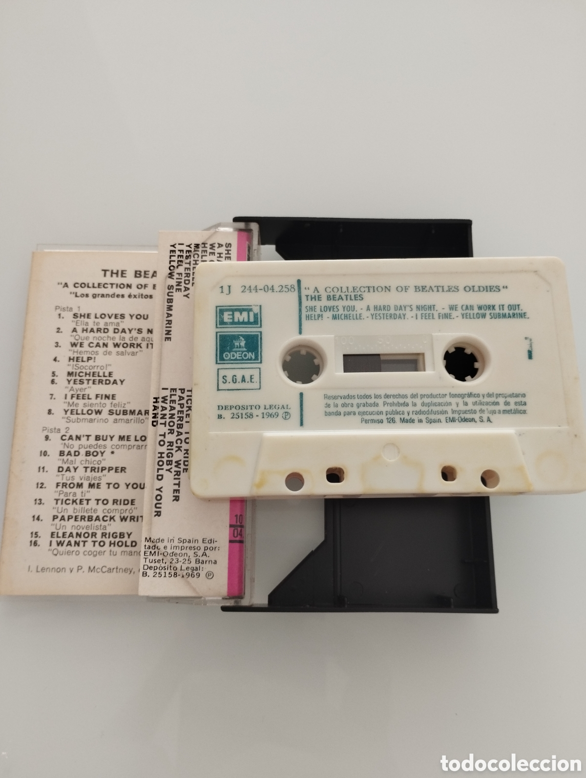 Casetes antiguos: THE BEATLES, los grandes exitos de los Beatles. - Foto 3