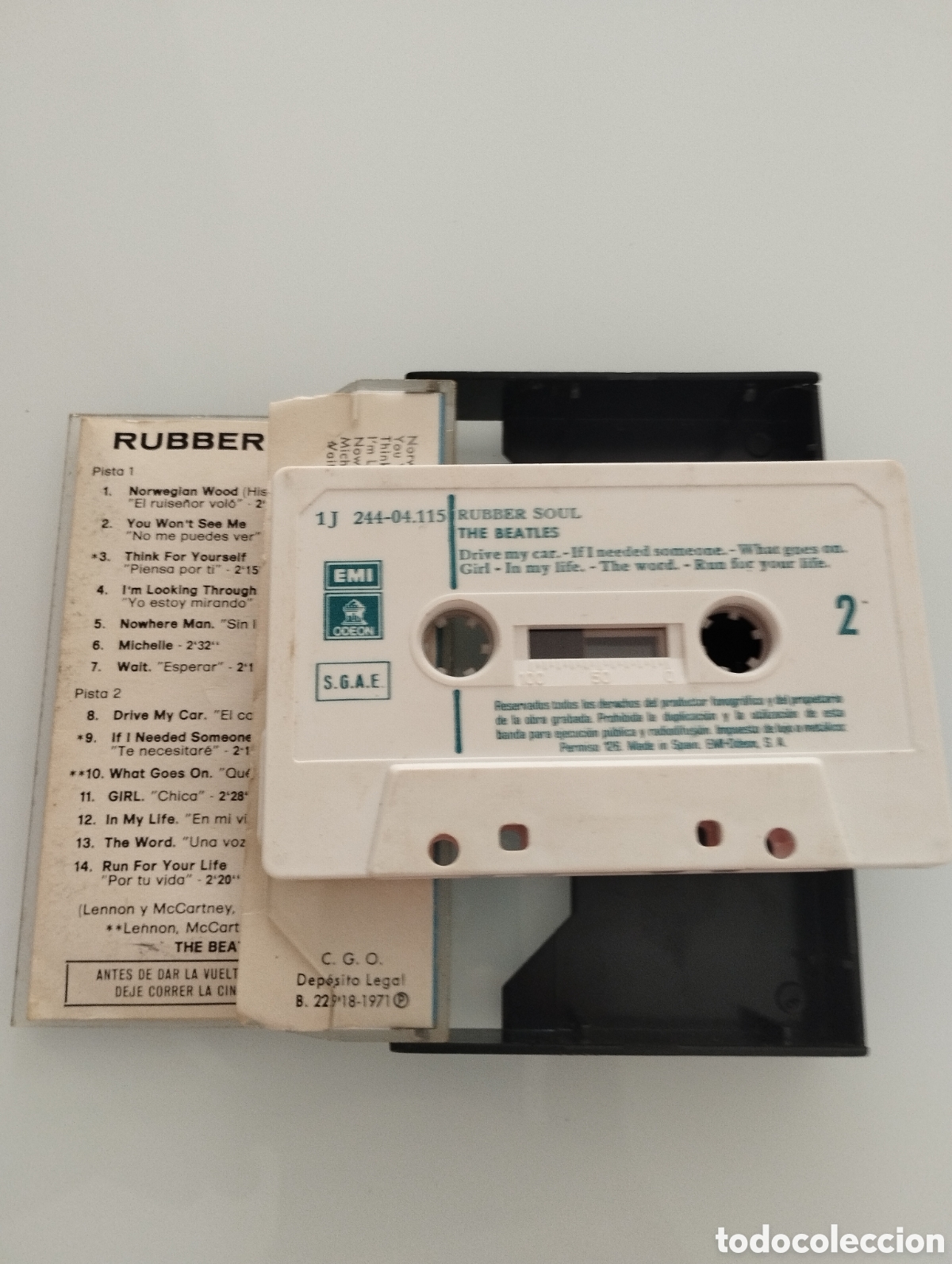 Casetes antiguos: Rumbber Soul THE BEATLES. - Foto 3