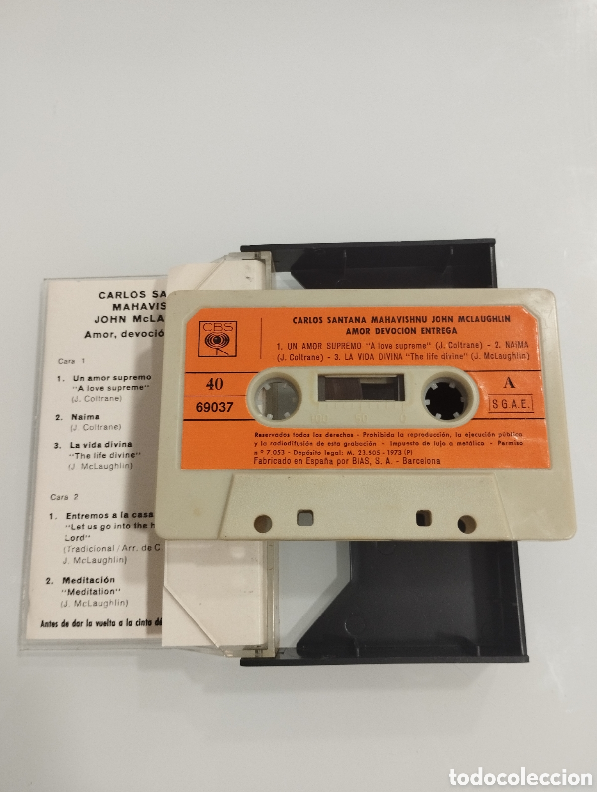 Casetes antiguos: SANTANA, MAHAVISHNU. - Foto 3