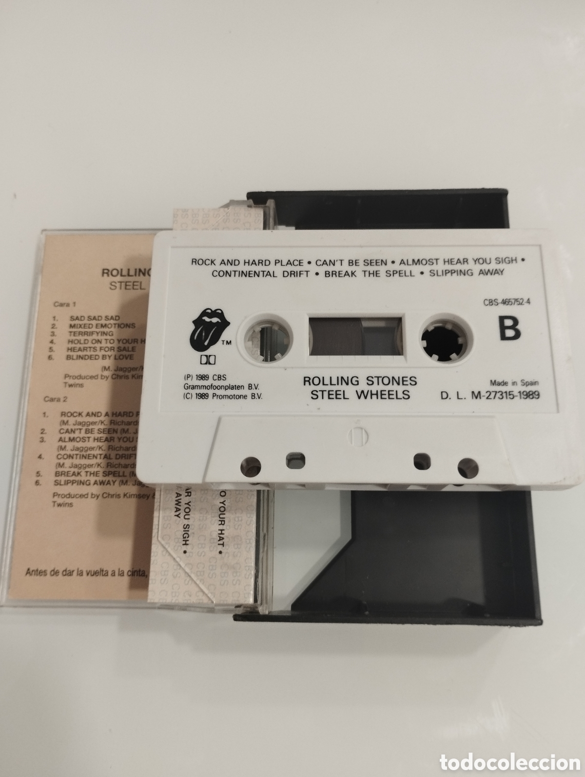 Casetes antiguos: ROLLING STONES, STEEL WHEELS. - Foto 2
