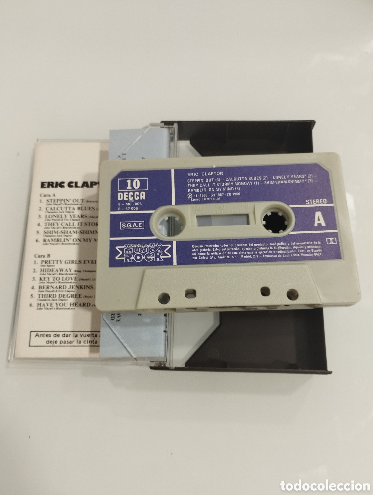 Casetes antiguos: ERiC CLAPTON, m&uacute;sica Rock. - Foto 3
