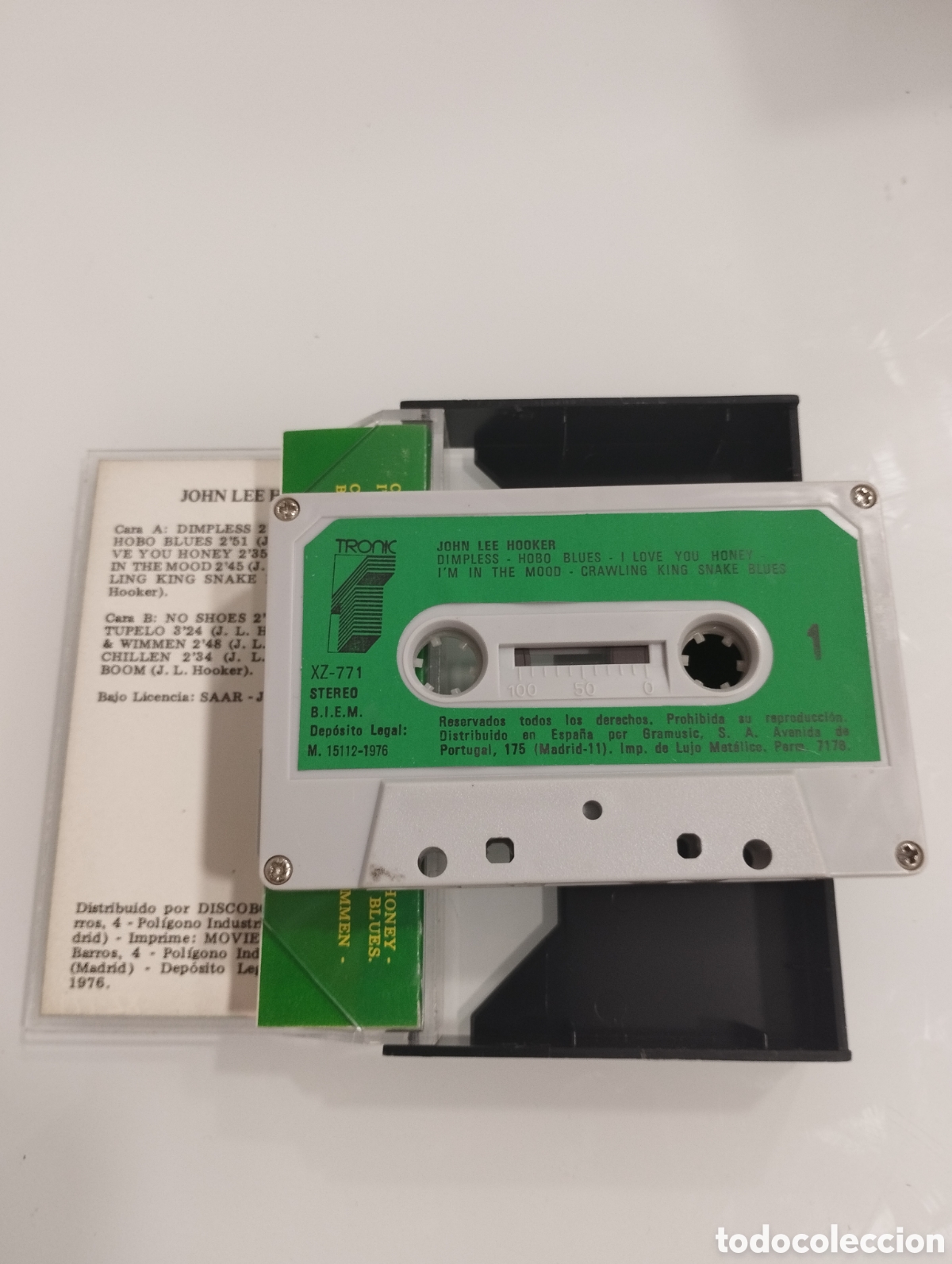 Casetes antiguos: JOHN LEE HOOKER casete. - Foto 3