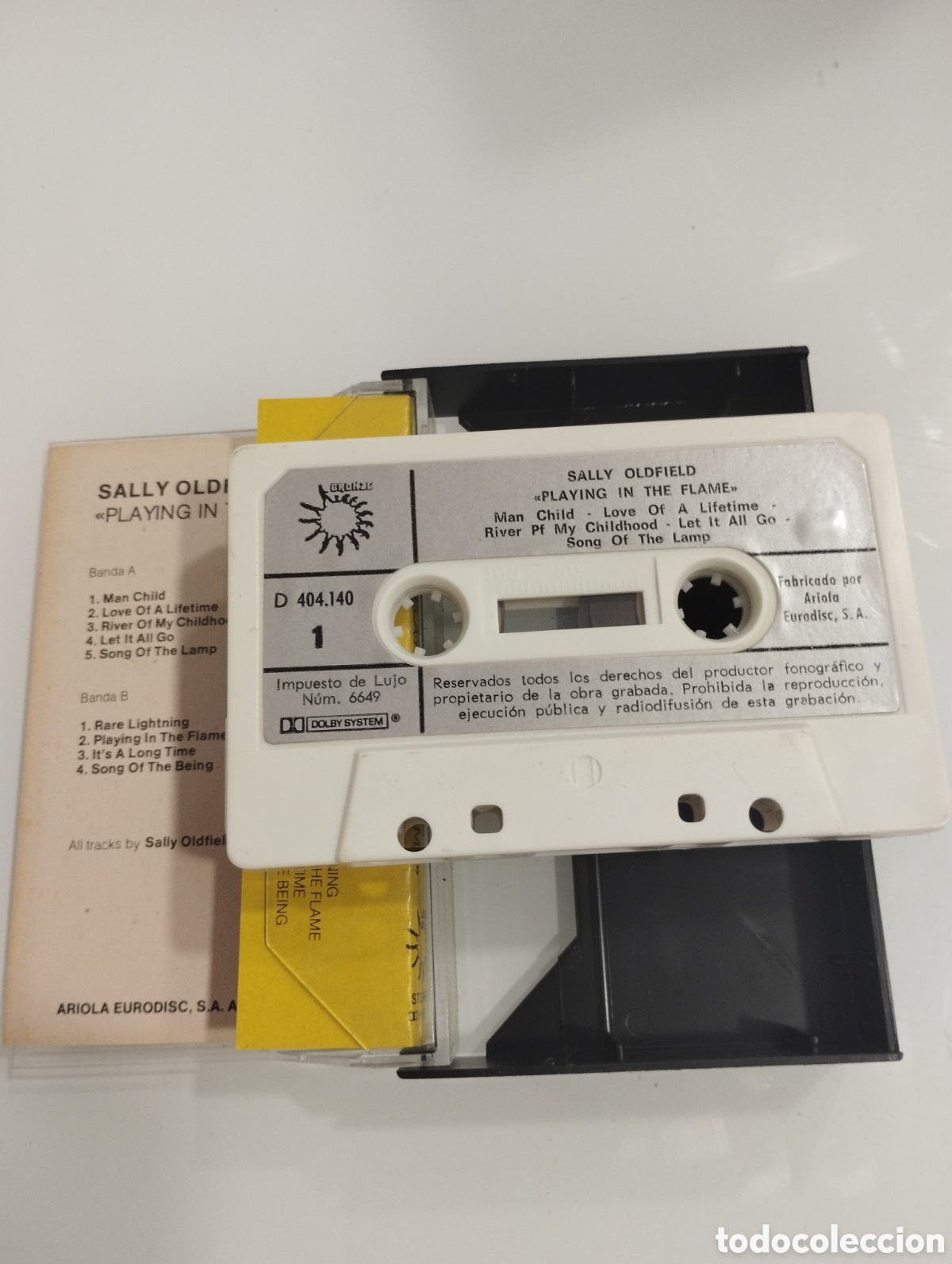Casetes antiguos: SALLY OLDFIELD, playing in The flame. - Foto 3