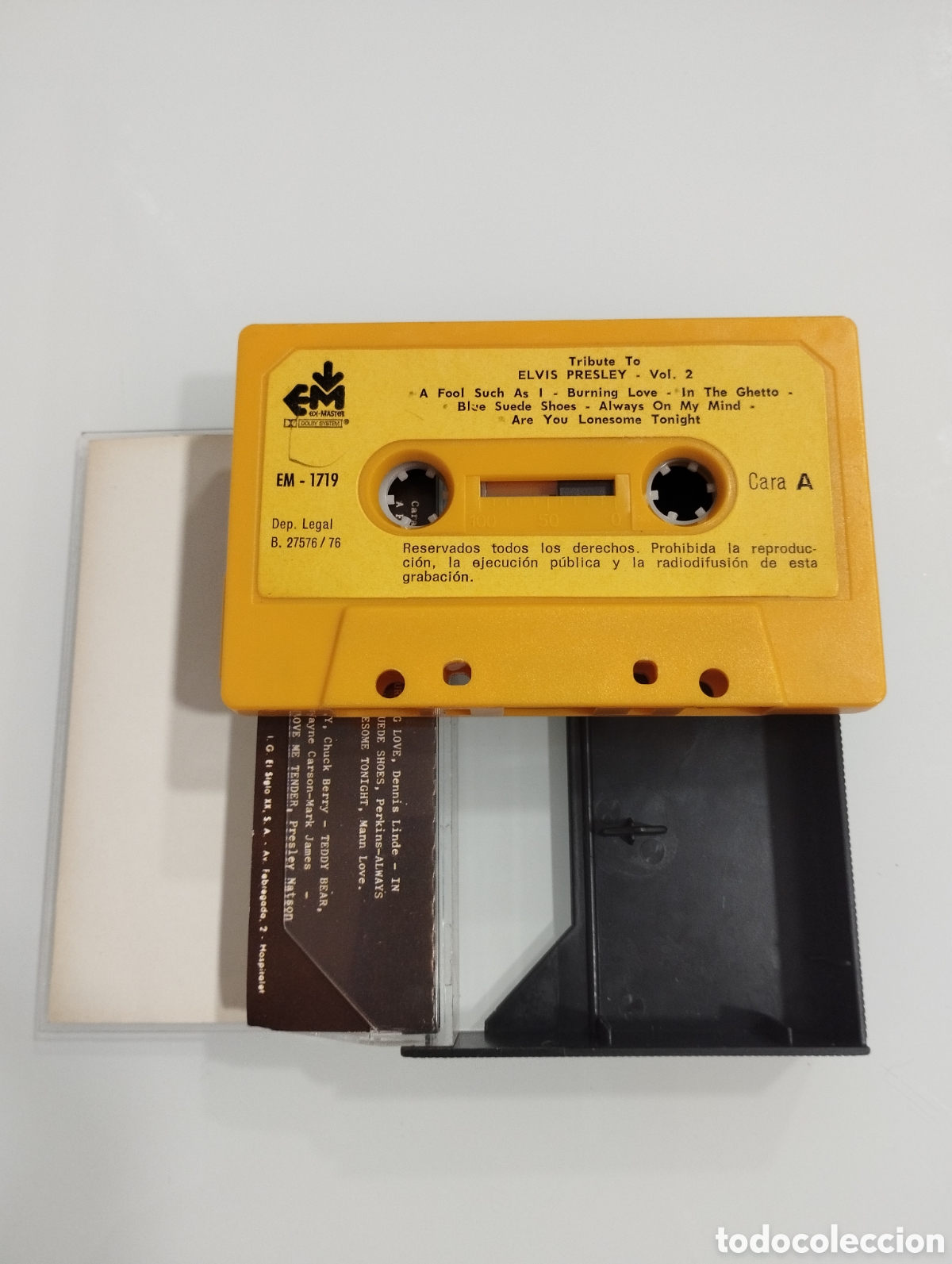 Casetes antiguos: ELVIS PRESLEY, &eacute;xitos The King. - Foto 3