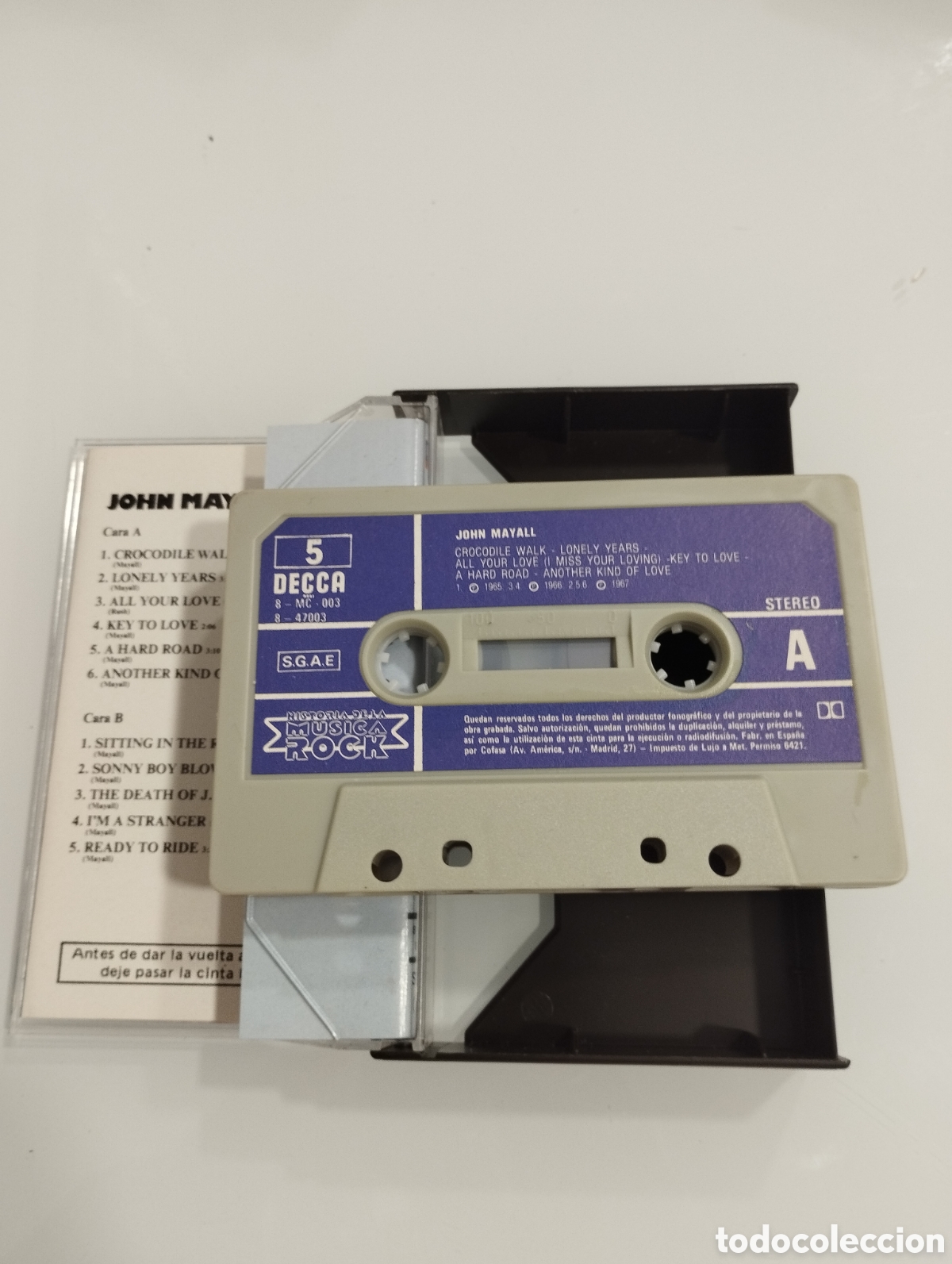 Casetes antiguos: JOHN MAYALL, m&uacute;sica Rock. - Foto 3