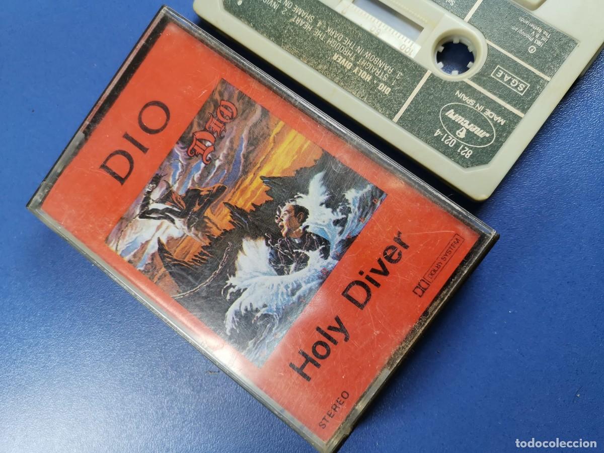 Casetes antiguos: DIO - HOLY DIVER - CASSETTE - CINTA - Foto 8