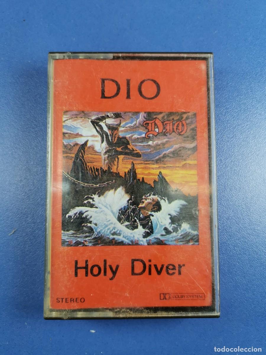 Casetes antiguos: DIO - HOLY DIVER - CASSETTE - CINTA - Foto 9